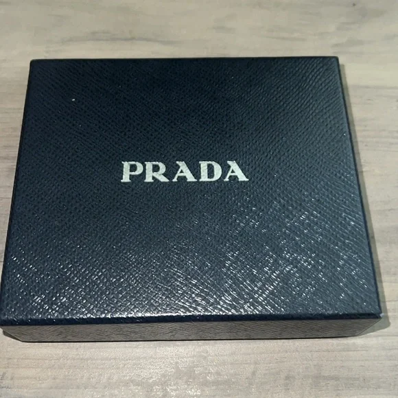 PRADA Blue Vittello Move Leather Trifold Wallet - Picture 5 of 16